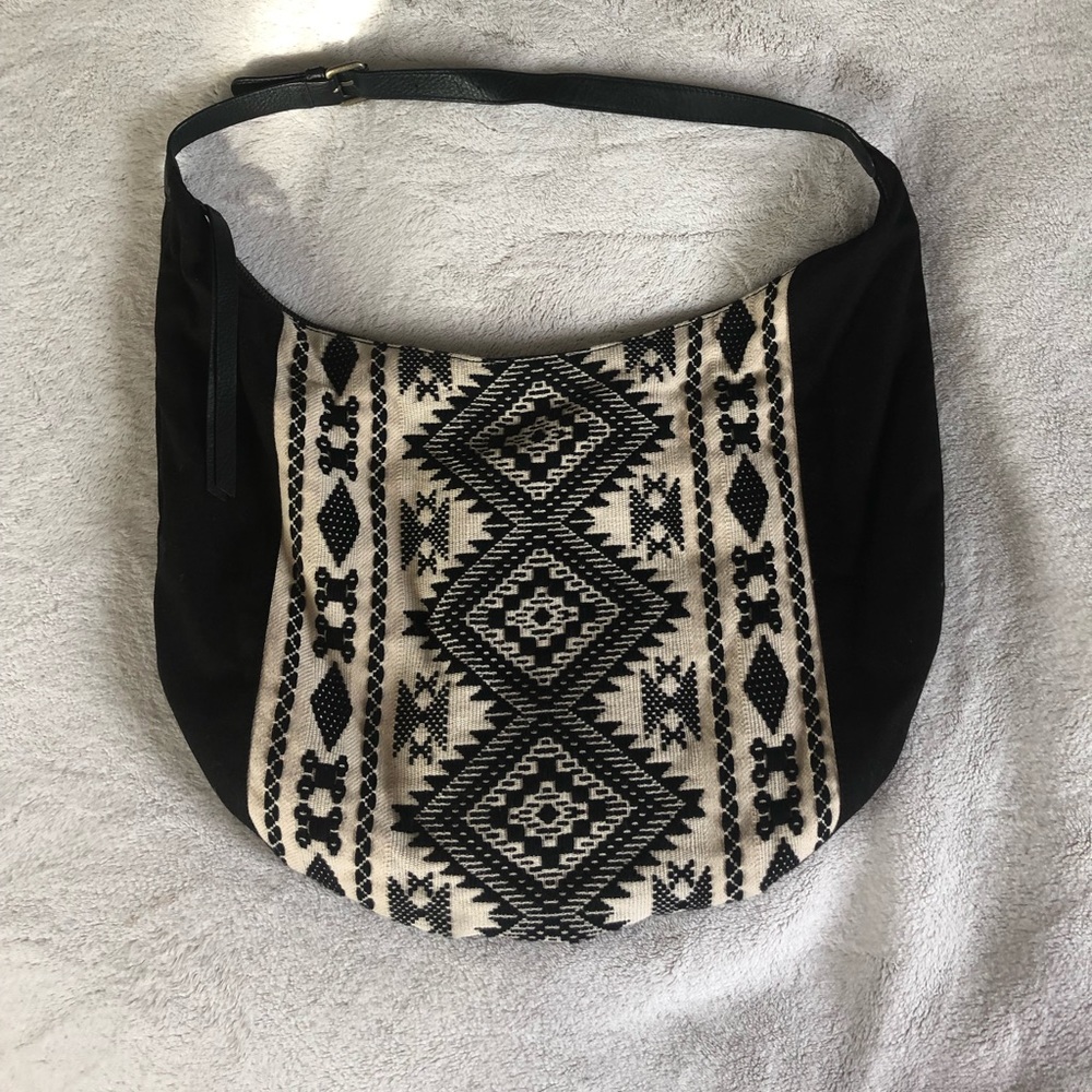 Lucky Brand Embroidered Hobo Bag